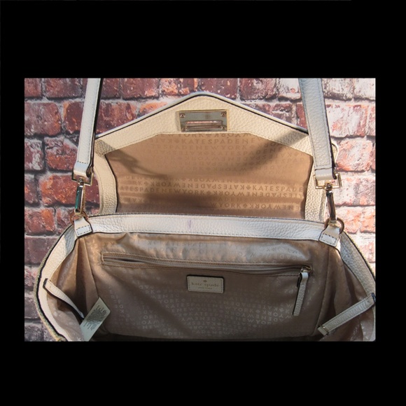 Kate Spade White Leather Straw Envelope Purse - Picture 7 of 8